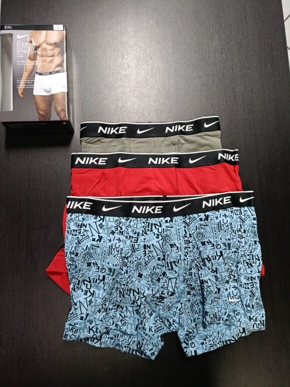 Nike Intimo Boxer Slip Culotte UOMO Underwear Trunk 3 Pack Multicolor 472