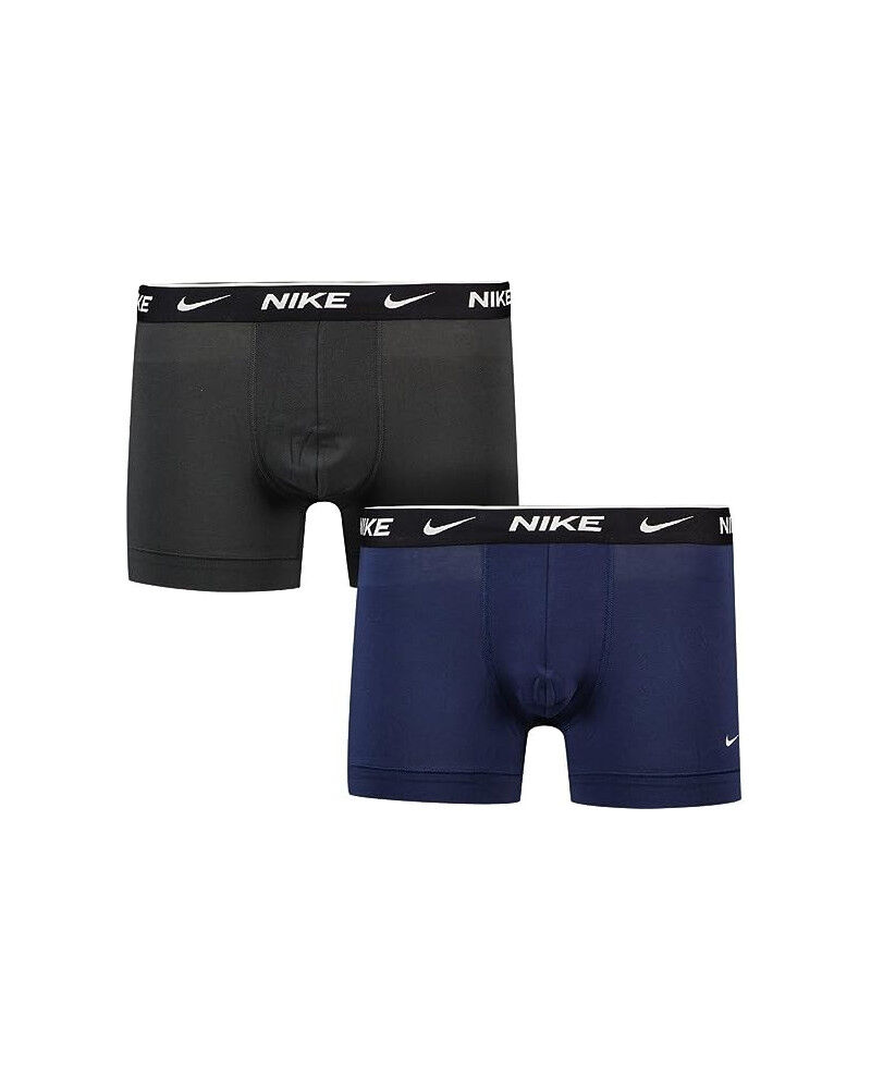 Nike Intimo Boxer mutande UOMO Underwear BRIEF 2 PACK Culotte Nero Blue cotone