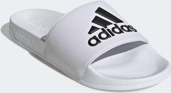 adidas Ciabatte Sandali Mare Piscina UOMO ADILETTE SHOWER Big logo Bianco