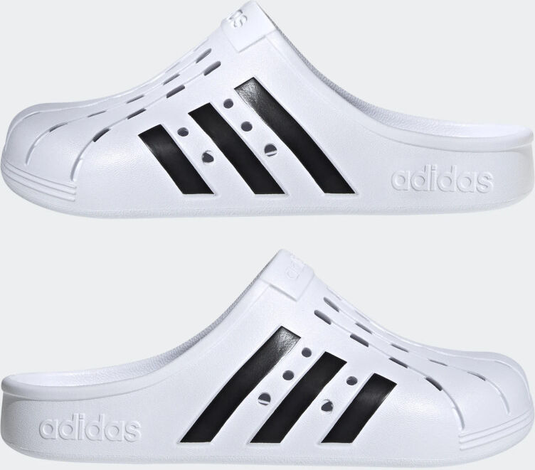 adidas Ciabatte Sandali Mare Piscina UOMO Zoccoli Adilette Bianco nero