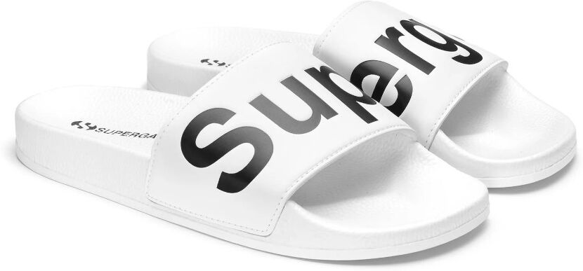 Superga Ciabatte Sandali Mare Piscina Unisex 1908 SLIDES POLYSOFT Bianco