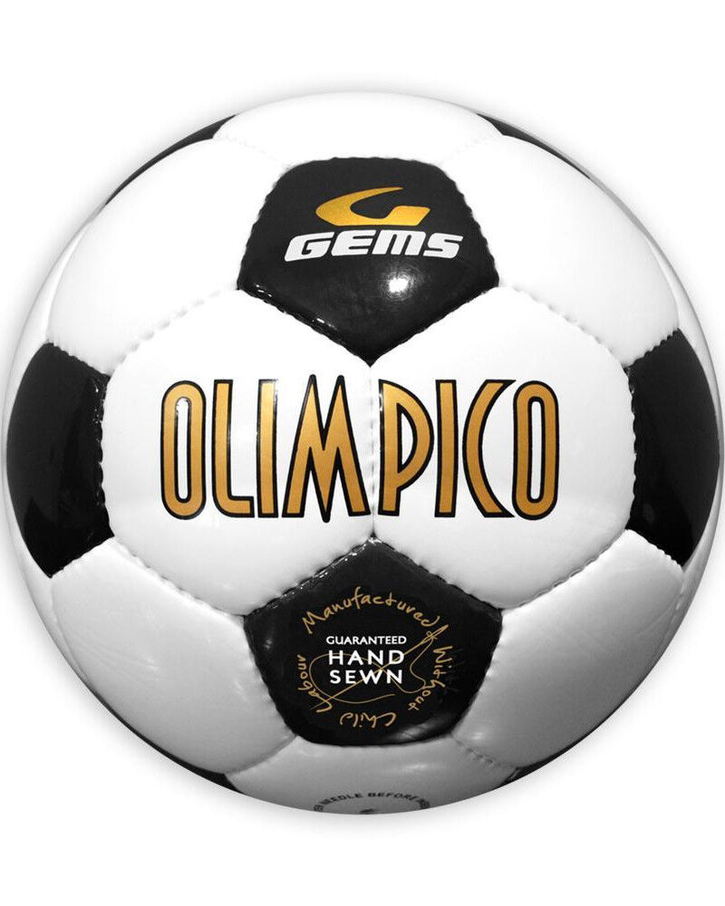 Givova Gems Pallone Calcio Bianco Nero Olimpico V