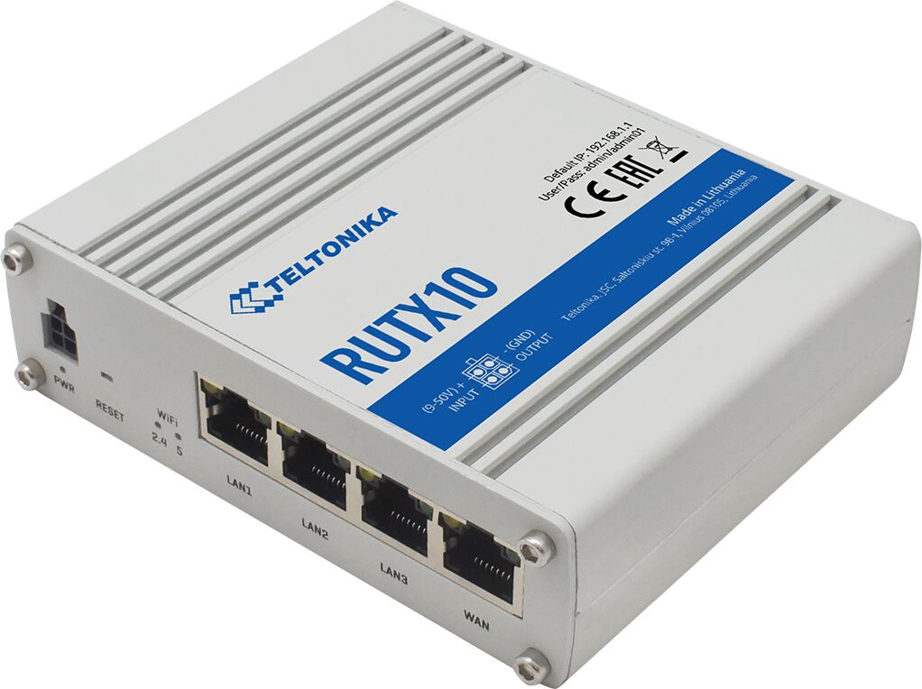 Teltonika Rutx10 Industrial Wireless Router Ac867 4x Ge