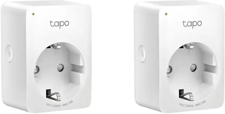 TP-Link Prese Di Corrente Tl-Tapo P100 (2-Pack) Mini Smart Wi-Fi Socket