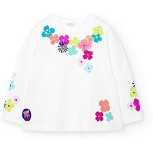 BOBOLI Maglia Manica Lunga Fiori Neonata