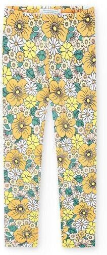 BOBOLI Leggings In Cotone Floreali Bambina