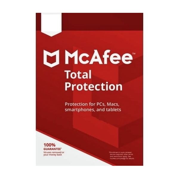mcafee total protection pc mac1 dispositivo 1anno