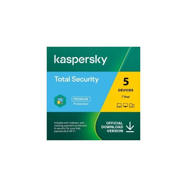 kaspersky total security 2023 pc mac 5 dispositivi 1 anno