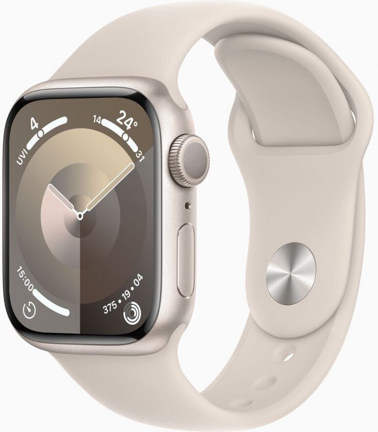 Apple Watch 9 41mm Quadrante Bianco con cinturino Bianco GPS Europa