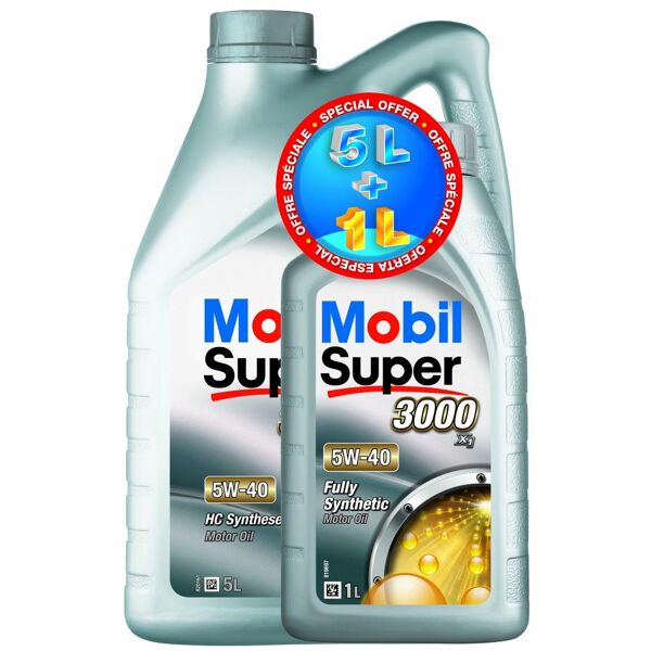 mobil super 3000 x1 5w40 5l+1l ref : 151474