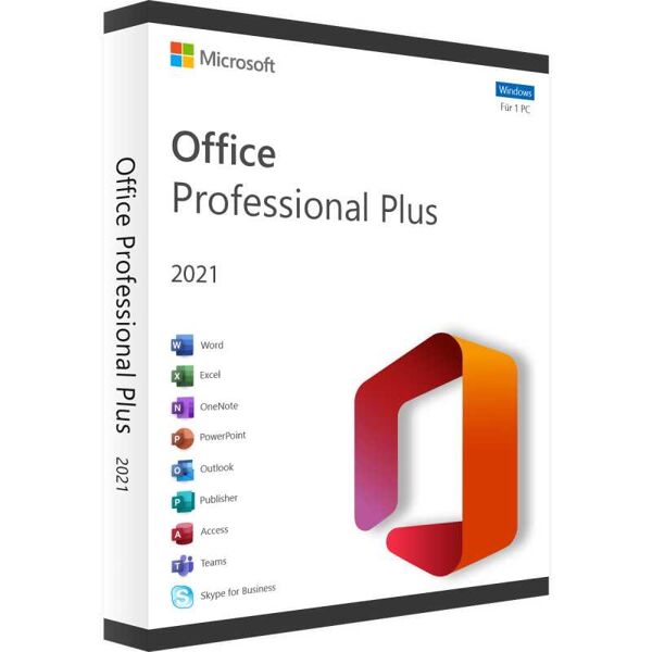 microsoft office 2021 professional plus - licenza a vita