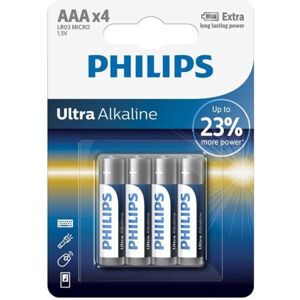 Philips - Batteria Ultra Alcalina Aaa Lr03 4 Unità