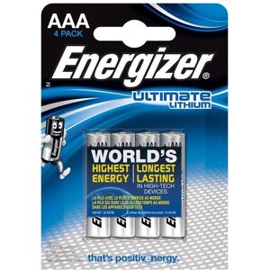 Energizer - Ultimate Litio Aaa L92 Lr03 1,5v *4