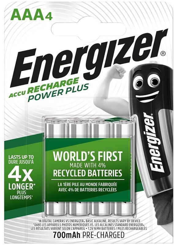 Energizer - Batterie Ricaricabili Aaa4 Blister 4