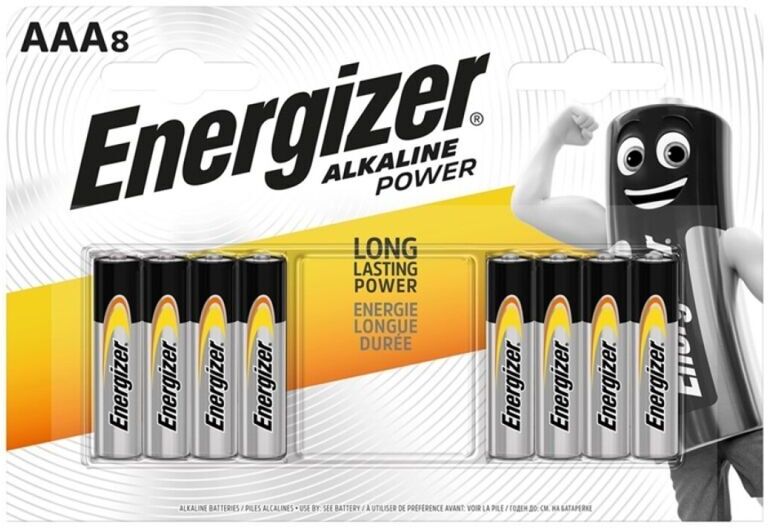 Energizer - Batteria Alcalina Potenza Aaa Lr03 8 Unit