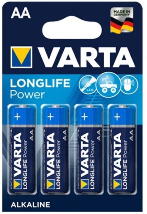 Varta - Longlife Power Batteria Alcalina Aa Lr6 4 Unità