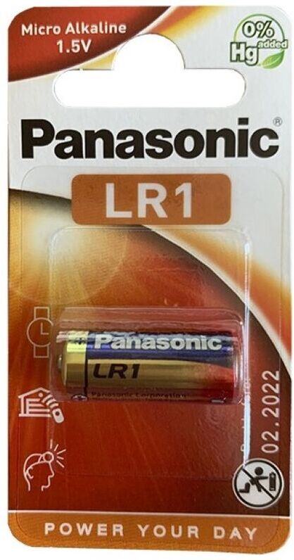 Panasonic - Batteria Alcalina Lr1 1.5v Blister 1 Unità