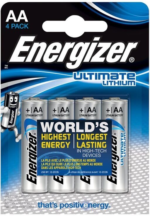 Energizer - Ultimate Litio Aa L91 Lr6 1,5v *4