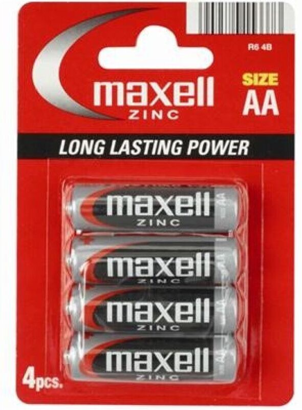 Maxell - Pila Salina Manganeso Aa R6 * 4 Unit