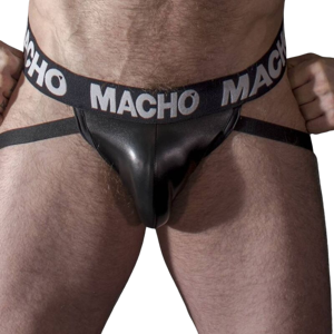 Macho Underwear Macho - Mx25nc Jock Nero Pelle M