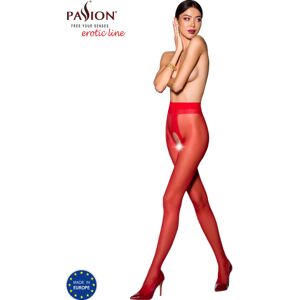 Passion Woman Garter & Stock Passion - Collant Tiopen 007 Rosso 1/2 20 Den