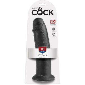 King Cock - 10 Dildo Nero 25 Cm