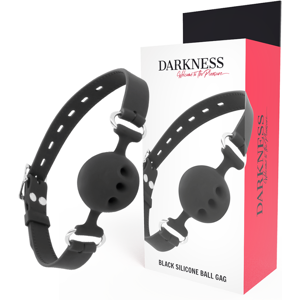 Darkness Bondage Darkness - Bavaglino In Silicone Traspirante Nero