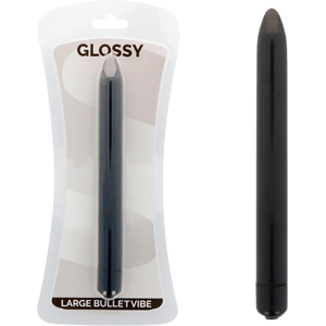 Glossy - Vibratore Slim Nero