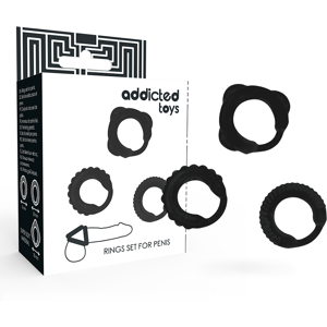 Addicted Toys - Set C-Ring Nero