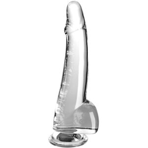 King Cock - Clear Dildo Con Testicoli 19 Cm Trasparente