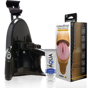 Fleshlight - Stamina Go Training Unit Lady + Lancio Universale + Lubrificante Aqua Qualità 50 Ml