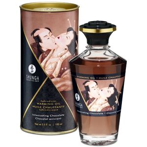 Shunga Oils Shunga - Olio Da Massaggio Con Effetto Calore Gusto Intenso Di Cioccolato 100 Ml