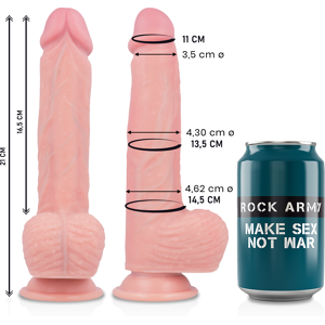 Rock Army Rockarmy - Dildo In Silicone Liquido Premium Spitfire 21 Cm -O- 4.62 Cm