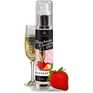 Secretplay Cosmetic Secretplay - Olio Da Massaggio Alla Fragola E Vino Spumante 50 Ml