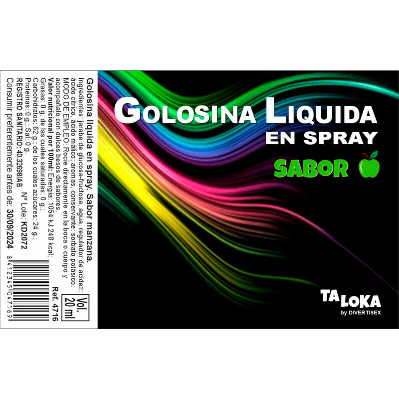 Taloka - Spray Liquido Per Caramelle Alla Mela