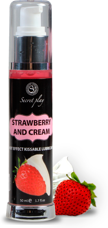 Secretplay Cosmetic Secretplay - Lubrificante 2-1 Effetto Calore Fragola E Crema 50 Ml