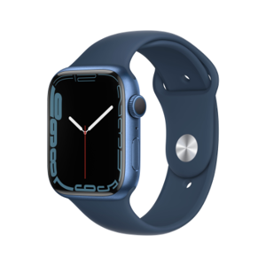 Apple Watch Series 7 GPS 45mm alluminio blu con cinturino Sport blu abisso Usato Grado A