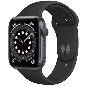 Apple Watch Series 6 GPS 44mm alluminio grigio siderale con cinturino Sport nero Usato Grado A