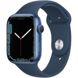 Apple Watch Series 7 GPS 45mm alluminio blu con cinturino Sport blu abisso Usato Grado A