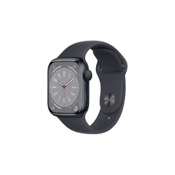 apple watch series 8 gps 45mm alluminio mezzanotte con cinturino sport mezzanotte usato grado a
