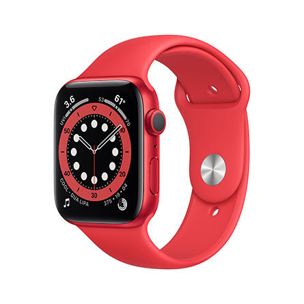 apple watch series 6 gps 44mm alluminio (product)red con cinturino sport (product)red usato grado b