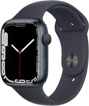 Apple Watch Series 7 GPS 45mm alluminio mezzanotte con cinturino Sport mezzanotte Usato Grado A