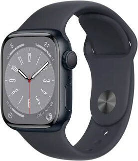 Apple Watch Series 8 GPS 45mm alluminio mezzanotte con cinturino Sport mezzanotte Usato Grado A