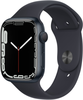 Apple Watch Series 7 GPS 45mm alluminio mezzanotte con cinturino Sport mezzanotte Usato Grado B