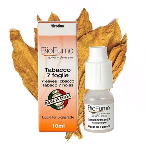 biofumo tabacco 7 foglie liquido pronto 10ml