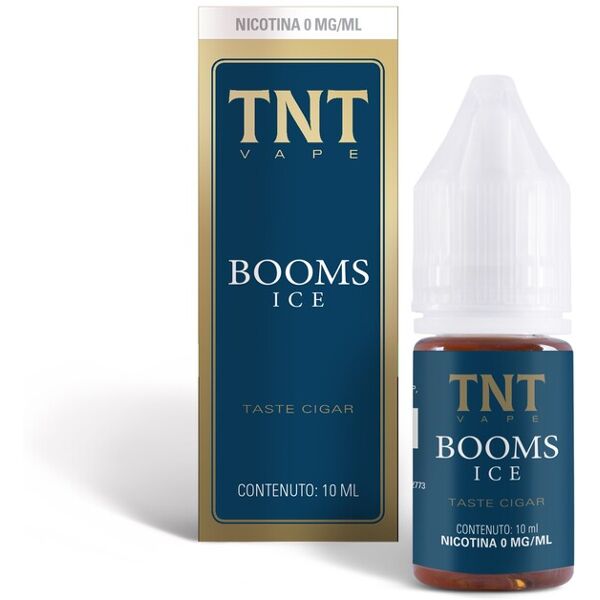 tnt vape booms ice 10 ml liquido pronto nicotina