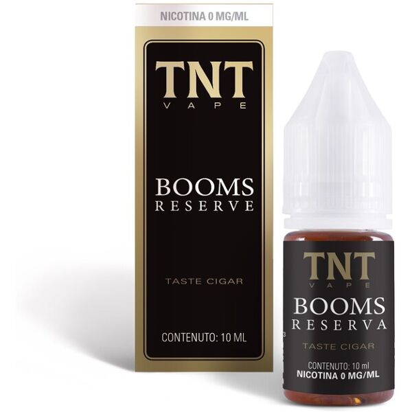 tnt vape booms reserve 10 ml liquido pronto nicotina