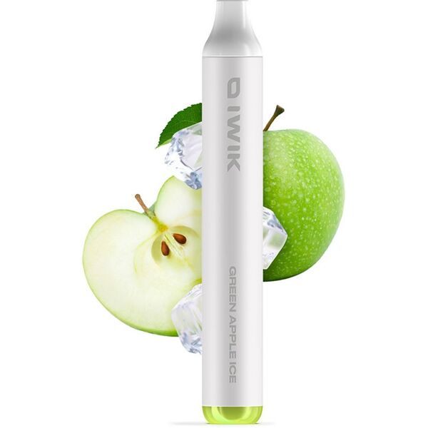 iwik green apple ice 400mah sigaretta usa e getta 600 puff