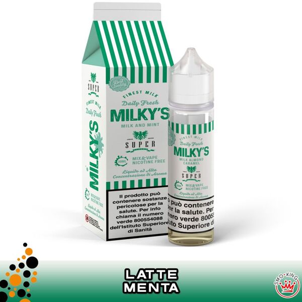 super flavor milky's milk & mint mix&vape 30 ml