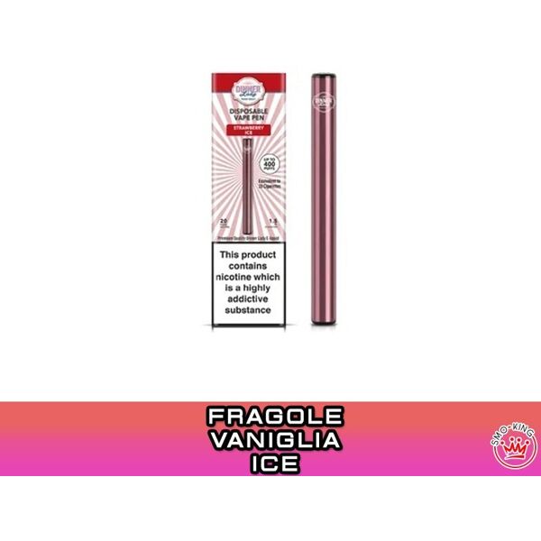 dinner lady strawberry ice vape pen sigaretta usa e getta 400 puff